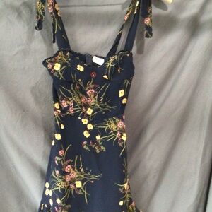 Reformation floral mini dress
